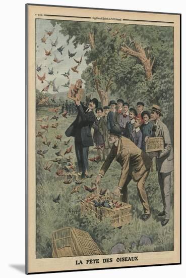 Birds' Day, Back Cover Illustration from 'Le Petit Journal', Supplement Illustre, 27th April 1913-French-Mounted Giclee Print