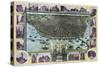 Birds Eye Map Of St Louis Mo 1896-Vintage Lavoie-Stretched Canvas