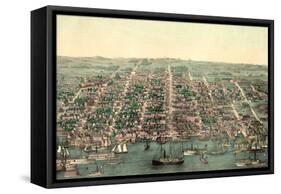 Birds Eye View of Alexandria, Va., USA, America-null-Framed Stretched Canvas