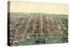 Birds Eye View of Alexandria, Va., USA, America-null-Stretched Canvas