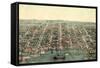 Birds Eye View of Alexandria, Va., USA, America-null-Framed Stretched Canvas