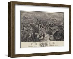 Birds-Eye View of Birmingham in 1886-Henry William Brewer-Framed Giclee Print