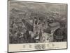 Birds-Eye View of Birmingham in 1886-Henry William Brewer-Mounted Giclee Print