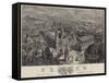 Birds-Eye View of Birmingham in 1886-Henry William Brewer-Framed Stretched Canvas