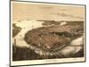 Birds Eye View of Boston - 1877-Prang & Company-Mounted Art Print