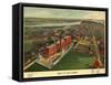 Birds Eye View of Boston - 1902-null-Framed Stretched Canvas