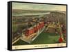 Birds Eye View of Boston - 1902-null-Framed Stretched Canvas