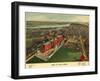 Birds Eye View of Boston - 1902-null-Framed Art Print