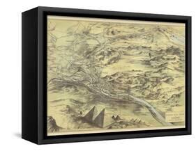 Birds Eye View of Cairo-null-Framed Stretched Canvas