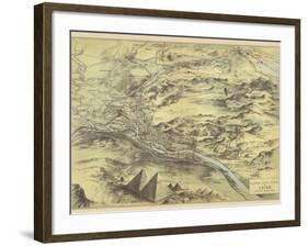 Birds Eye View of Cairo-null-Framed Giclee Print