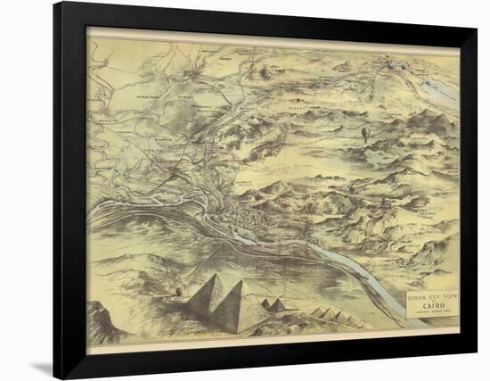 Birds Eye View of Cairo-null-Framed Giclee Print