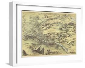 Birds Eye View of Cairo-null-Framed Giclee Print