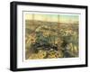 Birds Eye View of Greenwood Cemetery Near New York, USA, America-John Bachmann-Framed Giclee Print