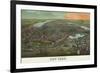 Birds-Eye View of Manhattan, New York-null-Framed Premium Giclee Print