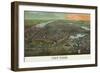 Birds-Eye View of Manhattan, New York-null-Framed Art Print