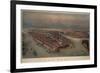 Birds-Eye View of Manhattan, New York-null-Framed Art Print