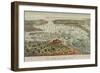 Birds-Eye View of Manhattan, New York-null-Framed Art Print