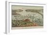 Birds-Eye View of Manhattan, New York-null-Framed Art Print