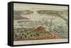 Birds-Eye View of Manhattan, New York-null-Framed Stretched Canvas