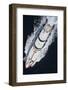 Birds Eye View of Mega Yacht-GSD Photo-Framed Photographic Print