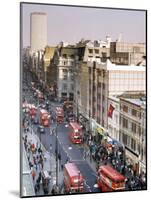 Birds Eye View of Oxford Street Looking East to Centre Point, London, England-Jean Brooks-Mounted Photographic Print