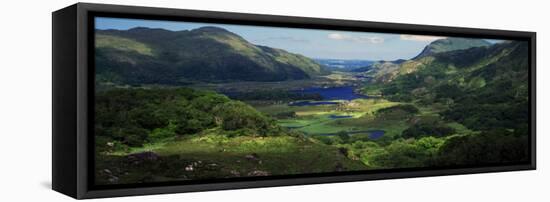 Birds-Eye View of River Through Mountain Landscape, Killarney National Park, Ireland-null-Framed Stretched Canvas