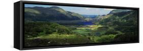 Birds-Eye View of River Through Mountain Landscape, Killarney National Park, Ireland-null-Framed Stretched Canvas