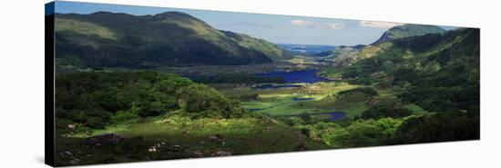 Birds-Eye View of River Through Mountain Landscape, Killarney National Park, Ireland-null-Stretched Canvas