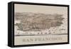 Birds Eye View of San Francisco-Robinson & Snow-Framed Stretched Canvas