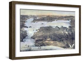 Birds-Eye View of San Francisco-George H. Goddard-Framed Art Print