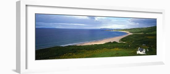 Birds-Eye View of Sea, White Stone Cottage, Northern Ireland-null-Framed Photographic Print