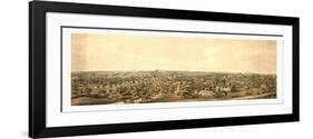 Birds Eye View of Springfield, Mass., Circa 1850, USA, America-null-Framed Giclee Print