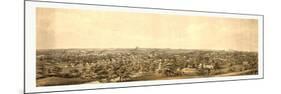 Birds Eye View of Springfield, Mass., Circa 1850, USA, America-null-Mounted Giclee Print