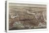 Birds Eye View of the City of Boston, Circa 1873, USA, America-Currier & Ives-Stretched Canvas