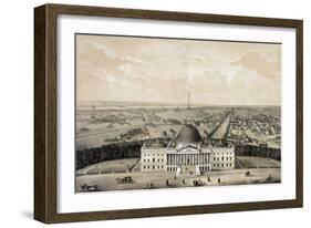 Birds-Eye View of Washington-Robert Pearsall Smith-Framed Art Print