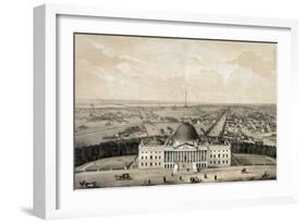 Birds-Eye View of Washington-Robert Pearsall Smith-Framed Art Print