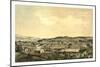 Birds Eye View Showing Ludlow, Vermont, 1859 from South Hill, USA, America-null-Mounted Giclee Print