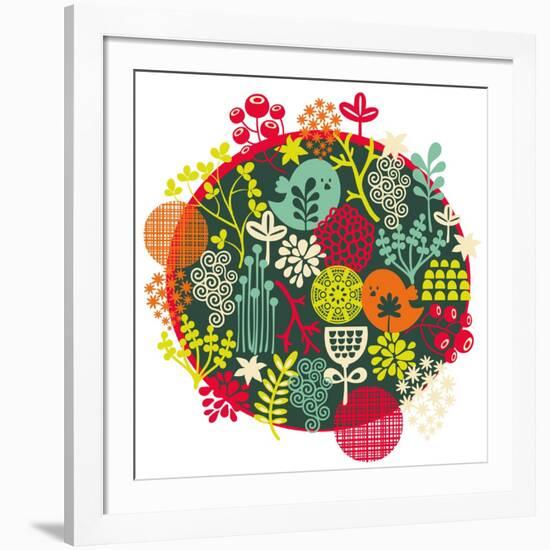 Birds, Flowers And Other Nature-panova-Framed Art Print