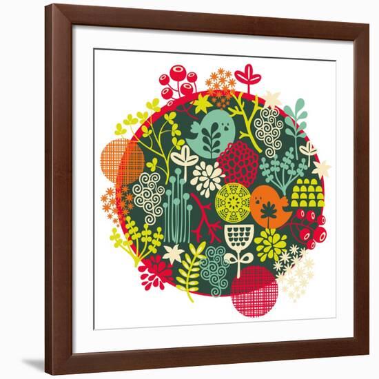 Birds, Flowers And Other Nature-panova-Framed Art Print