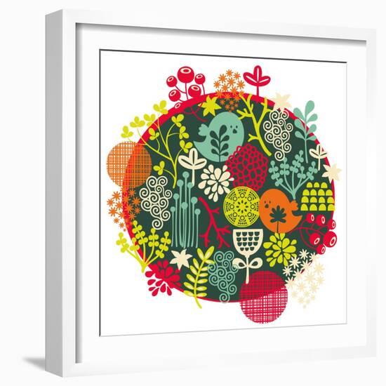 Birds, Flowers And Other Nature-panova-Framed Art Print