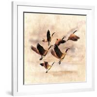 Birds Fly Away 1-Ata Alishahi-Framed Giclee Print
