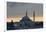 Birds Fly by a Mosque at Sunset-Alex Saberi-Framed Photographic Print