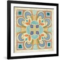 Birds Garden Tile II-Daphne Brissonnet-Framed Art Print