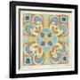 Birds Garden Tile II-Daphne Brissonnet-Framed Art Print