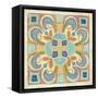 Birds Garden Tile II-Daphne Brissonnet-Framed Stretched Canvas