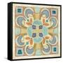 Birds Garden Tile II-Daphne Brissonnet-Framed Stretched Canvas