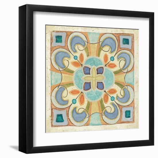 Birds Garden Tile II-Daphne Brissonnet-Framed Art Print