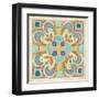 Birds Garden Tile II-Daphne Brissonnet-Framed Art Print