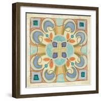 Birds Garden Tile II-Daphne Brissonnet-Framed Art Print