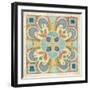 Birds Garden Tile II-Daphne Brissonnet-Framed Art Print